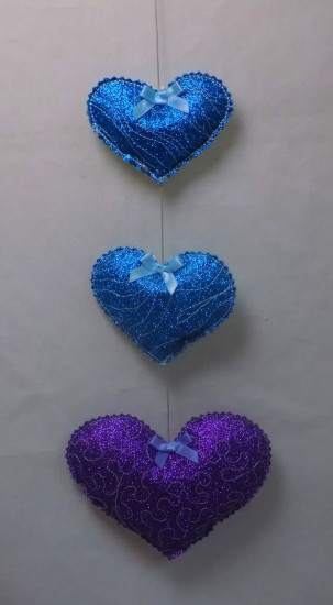 Glitter Film The Hanging Hearts Template - Free Pattern - Click Image to Close